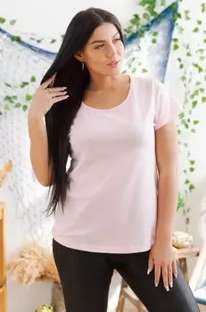 Футболка женская, Розовый (52)