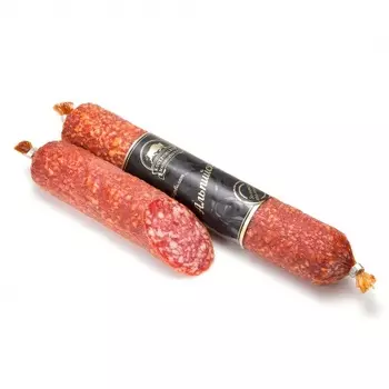 Колбаса КМК сырокопченая 200гр. (Сервелат Альпийский)