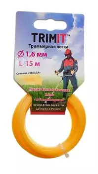 Леска для триммера "Звезда" 15 метров (1,6)