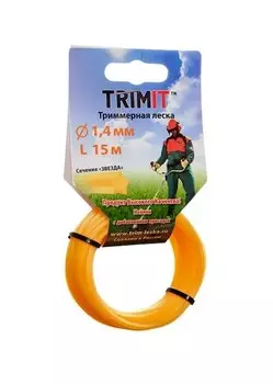 Леска для триммера "Звезда" 15 метров, 2 шт (1,4)