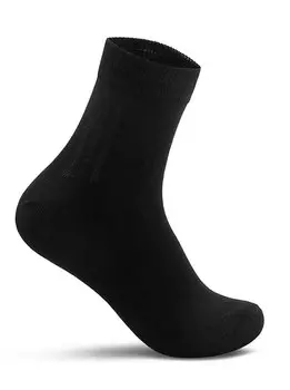 Носки мужские "Ланмень+" размер 41-47 набор (5 штук) (Черные)