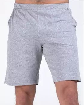 Шорты мужские Гладкокрашенный, Серый меланж (56)