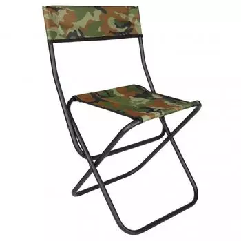 Стул складной большой стальной 43x32x73 см - SS-02 (Кедр)