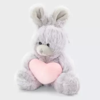 Брелок «Зайка с сердечком» (сиреневый)