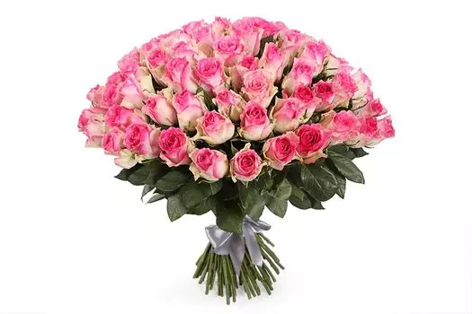 Букет 101 роза Малибу