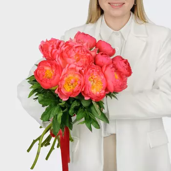 Букет 11 пионов В порыве чувств