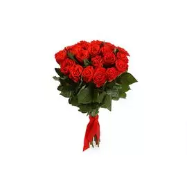 Букет 21 красная роза, 50 см