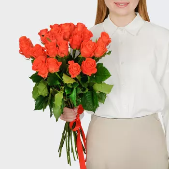 Букет 21 роза Вау