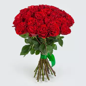 Букет 25 роз Хартс (Эквадор), 60 см