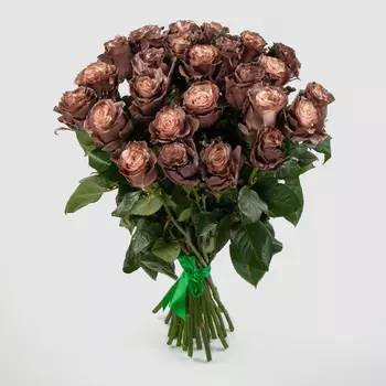 Букет 25 роз Кофе со сливками