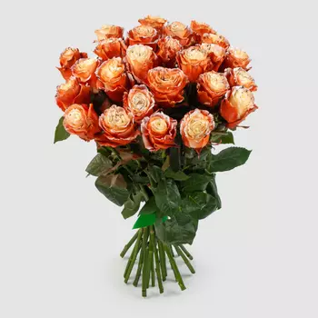 Букет 25 роз Золотые мгновения