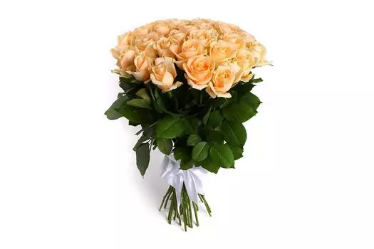 Букет 35 роз Пич Аваланш