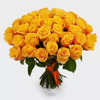Букет 51 роза Апельсиновый джаз