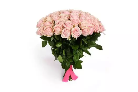 Букет 51 роза Аваланш Свит