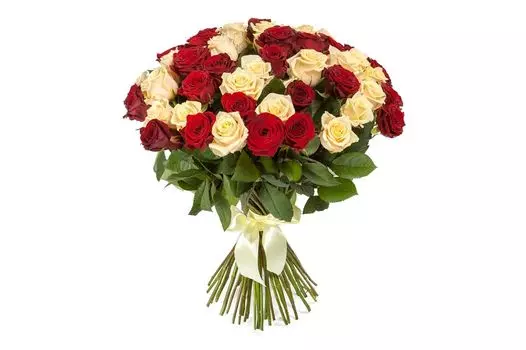 Букет 51 роза микс