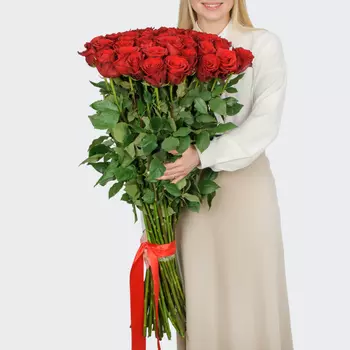 Букет 51 роза Высокие чувства