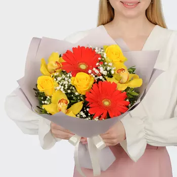 Букет Бархатное сердце