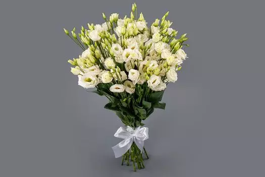 Букет белой эустомы Чувства Элен