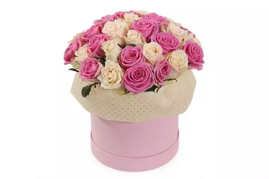 Букет Букет Восхищение в шляпной коробке