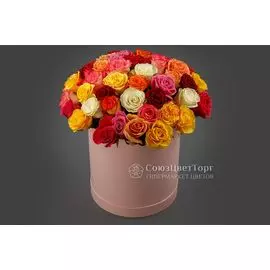 Букет Фламандская легенда (51 роза) в коробке