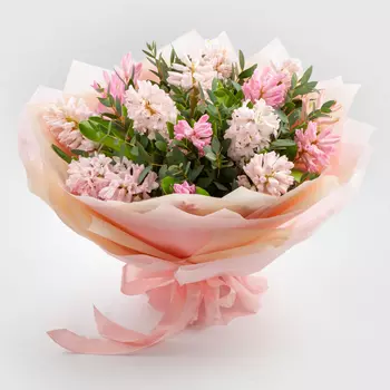 Букет гиацинтов Розовая луна