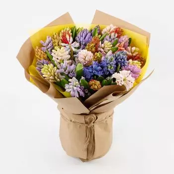 Букет гиацинтов Весенний ветер (35 шт)