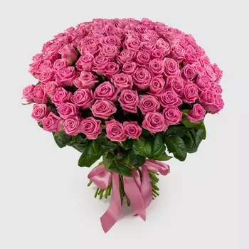 Букет из 101 розы Цвет сердца