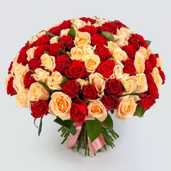 Букет из 101 розы До скорой встречи