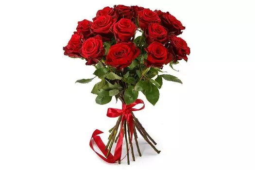 Букет из 15 красных роз Фридом