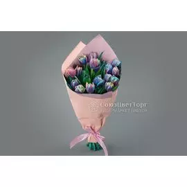 Букет из 15 тюльпанов Галактика