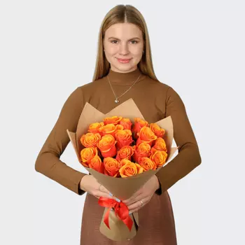 Букет из 19 роз Райские пташки