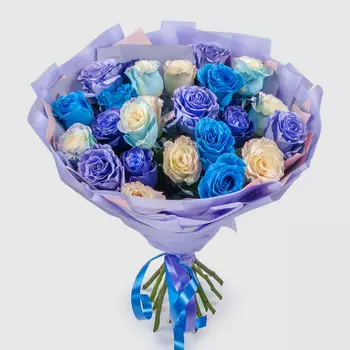 Букет из 25 роз Небесный свод
