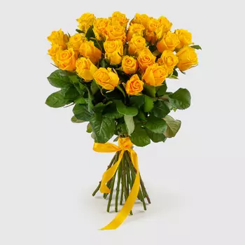 Букет из 25 роз Золото любви