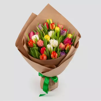 Букет из 25 тюльпанов Апрель