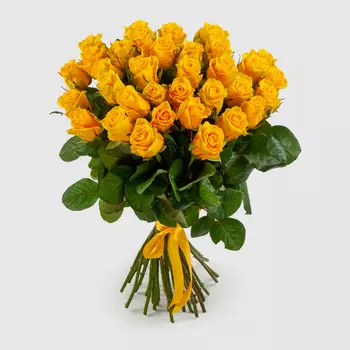Букет из 35 роз Золото любви