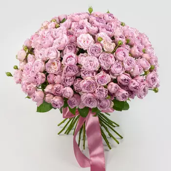 Букет из 51 кустовой розы Сила обольщения