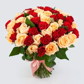 Букет из 51 розы До скорой встречи