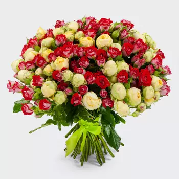 Букет из 51 розы Малиновый сон