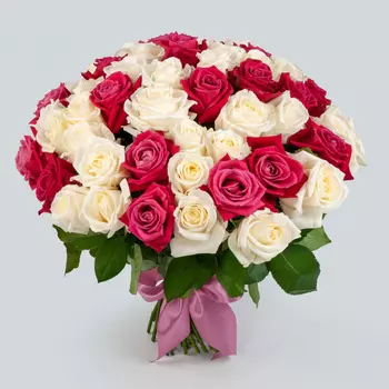 Букет из 51 розы Под луной