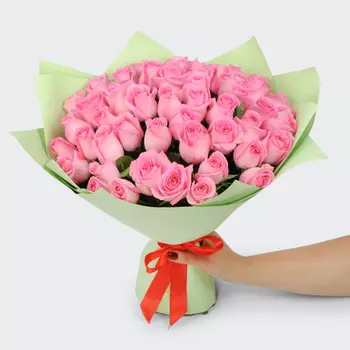 Букет из 51 розы Сердце ангела