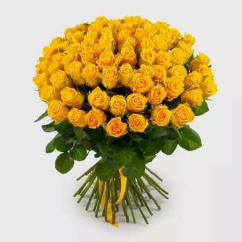 Букет из 75 роз Золото любви