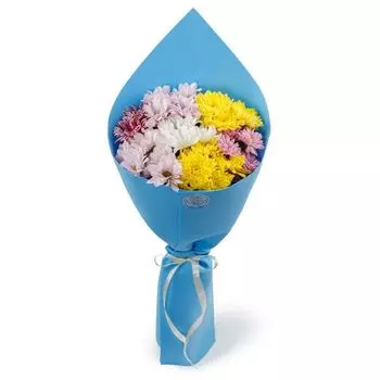 Букет из хризантем Звездное небо (мини)