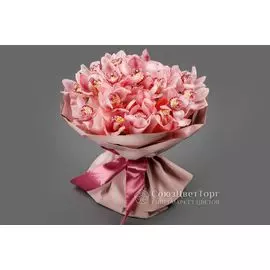 Букет из орхидей Клубничное мороженое