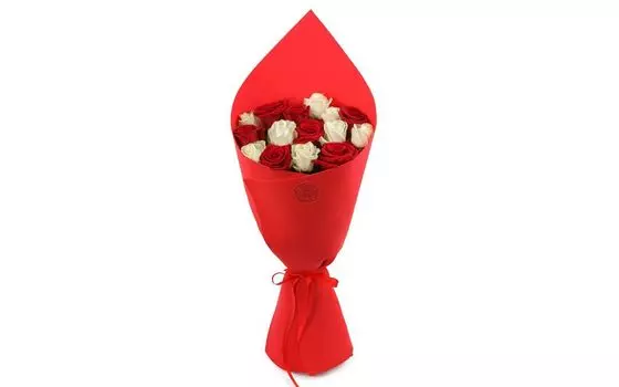 Букет из роз Арлекино (миди)