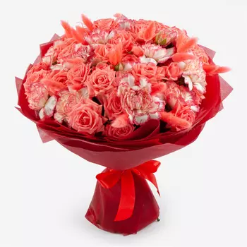 Букет Коралловый рассвет