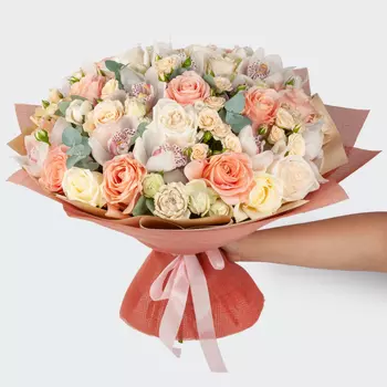 Букет Кремовое кружево