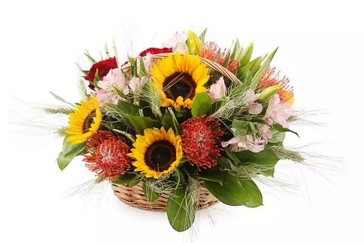 Букет Лето в корзинке