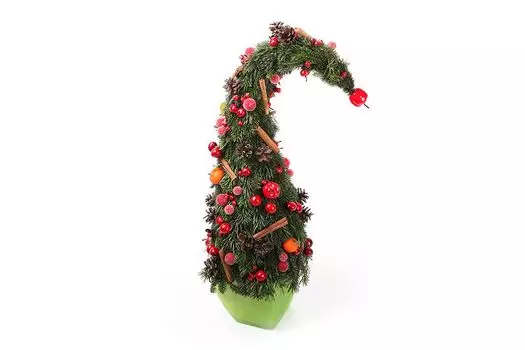 Букет Новогодний гном в кашпо