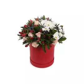 Букет Поэзия чувств в шляпной коробке