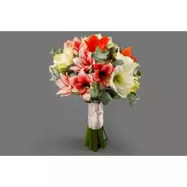 Букет с гиппеаструмами Хвост феникса